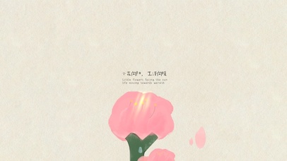 小花向阳，生活向暖