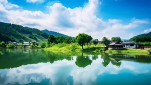 青山绿水人家