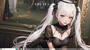 4k白毛恶魔Lolita美少女