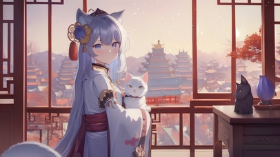 可爱猫耳小仙女