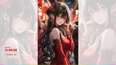 4K性感Ai古风插画美女