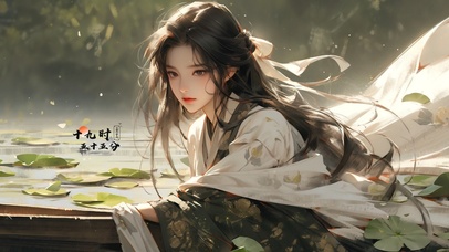 4K古风汉服插画女孩