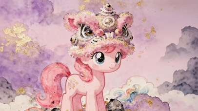 紫气东来*小马宝莉醒狮壁纸