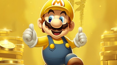 马里奥发财壁纸