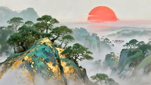 红日山川