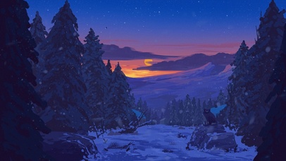 女巫森林的傍晚