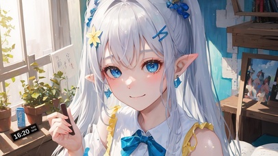 4K清纯可爱精灵少女