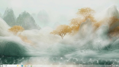 水漾清辉-桌面主题