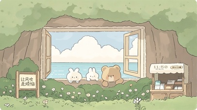 等风来的玻璃窗