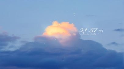 唯美治愈蓝天白云