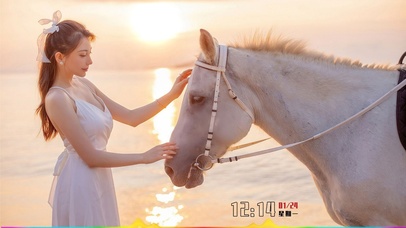 清纯性感白裙女孩【超高清】