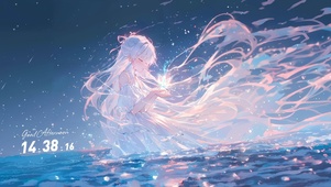 治愈星辰海少女