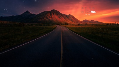  田野上的唯美星空