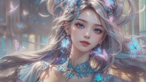 灵蝶美女