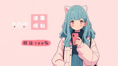 可爱猫女孩
