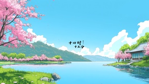 樱花湖畔
