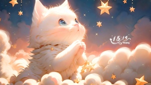 星空祈福猫咪