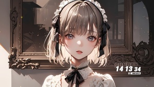 可爱短发少女