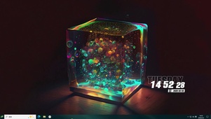 流体方块桌面主题