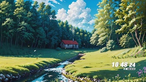 唯美治愈护眼乡村景色