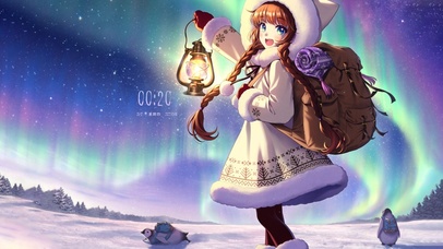 陪你看极光的少女