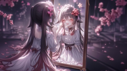 雪墨壁纸丨胡桃丨镜中人丨