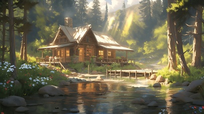 森林小木屋