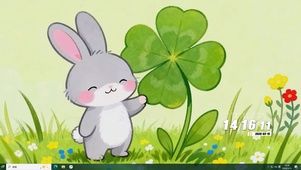 萌宠小兔子桌面主题