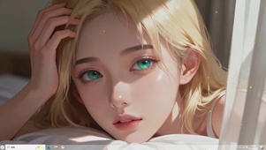 清纯金发少女主题