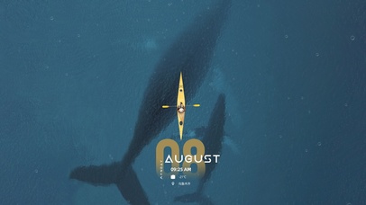 治愈鲸鱼上的帆船