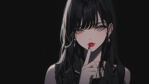 黑色高级感御姐性感壁纸