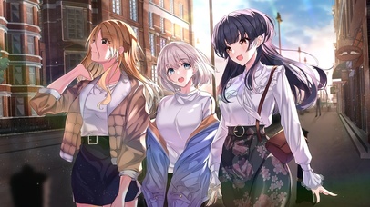 逛街中的三姐妹