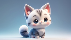 超可爱的矮脚小猫咪