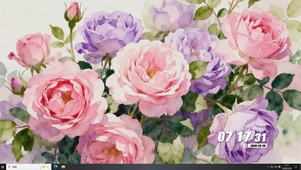 护眼花朵桌面主题