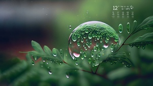 护眼露珠雨