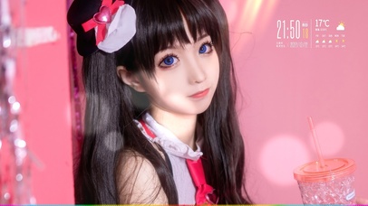 呆萌可爱美瞳美女