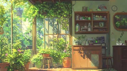 午后阳光小屋