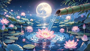 月色荷塘