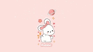 粉红小白兔