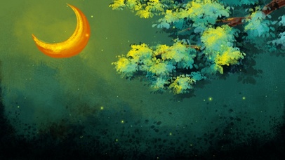 月下晚风（护眼、互动）