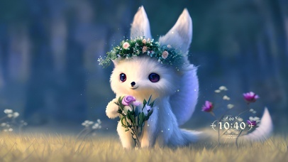 可爱草地小白兔