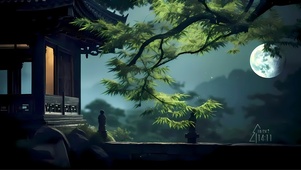 月色绿荫（心静）