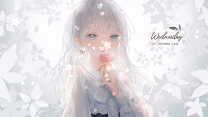 清新破碎感白发萝莉