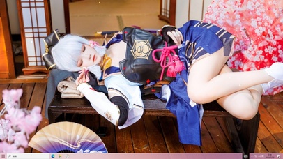 AI绘画 白发美少女