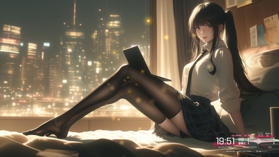 她身上有种旧书页的香气