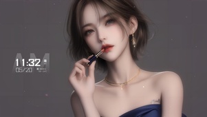 纯欲系短发美女