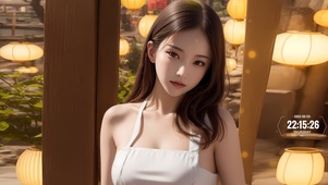 可爱黑发女神