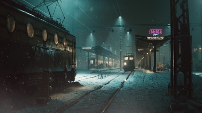 6K 超清 【暴风雪的站台】