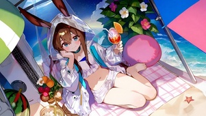 海边泳装少女-阿米娅