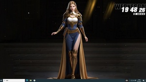金发御姐女王 优雅美女骑士